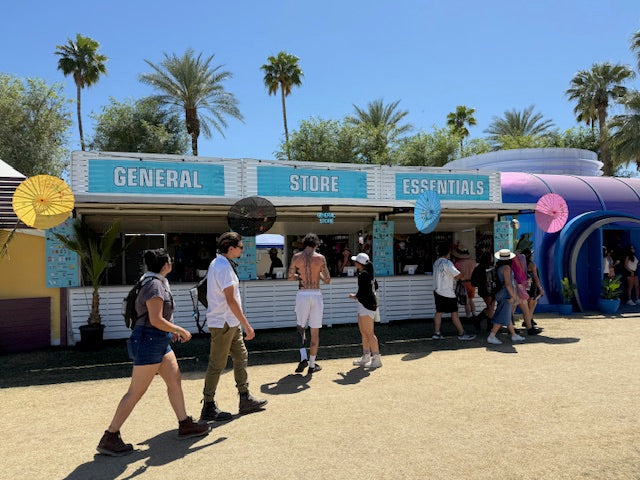 Festi Essentials onsite general store at music festival