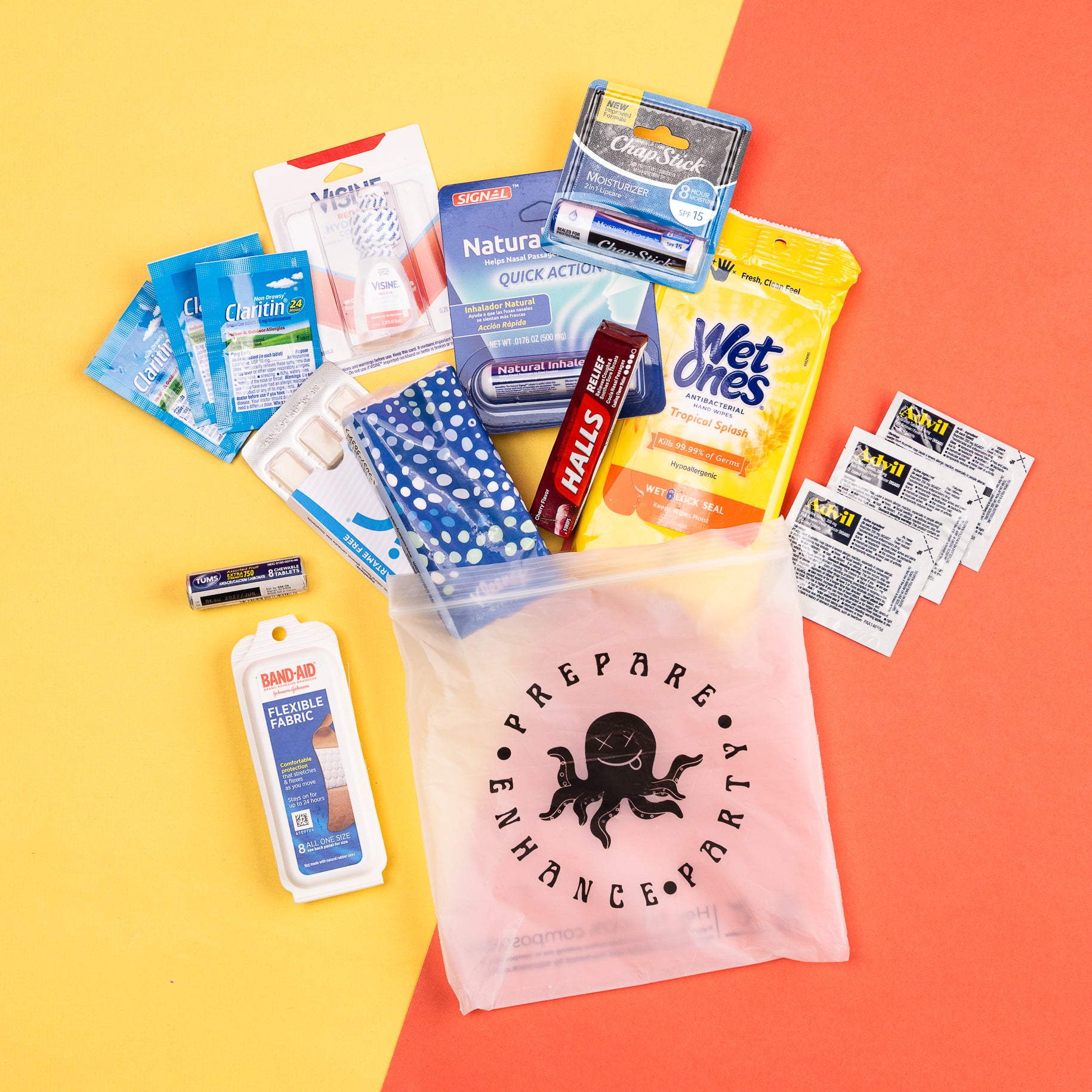 Care Kit is packed with 15 festival essentials
