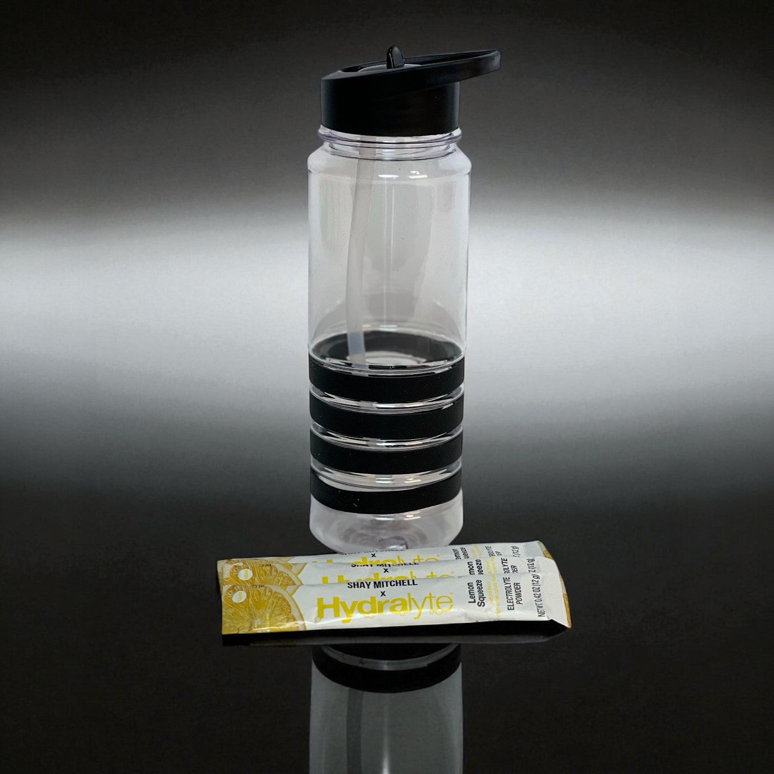 Festival hydration in this refillable water bottle and electrolytes 